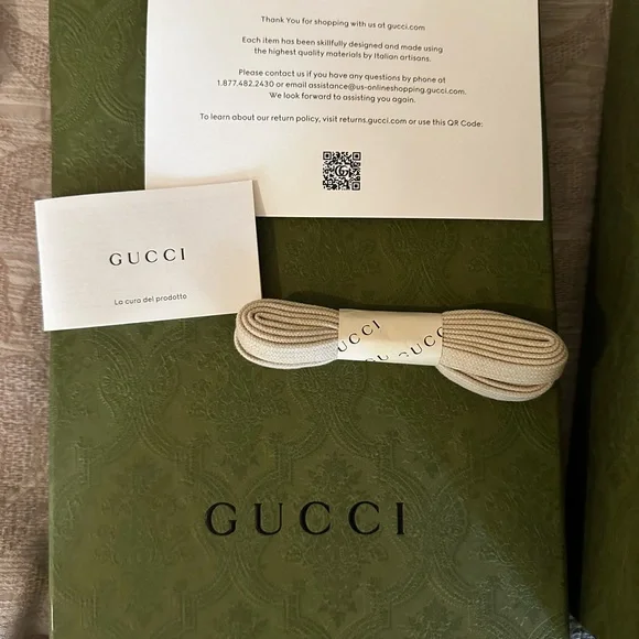 Gucci Burgundy and Green Monogram Sneakers